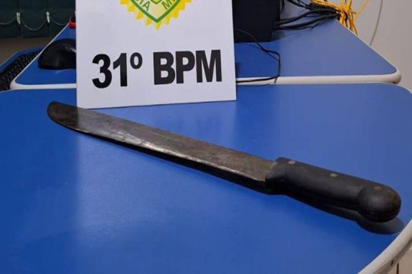 Conflito familiar termina em lesão corporal em Braganey: Primo é ferido com golpe de facão