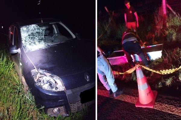 Pedestre morre em atropelamento na PR-495, entre Medianeira e Serranópolis do Iguaçu