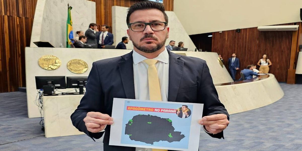 Deputado Arilson lança Apagômetro no Paraná para denunciar impactos da privatização da Copel