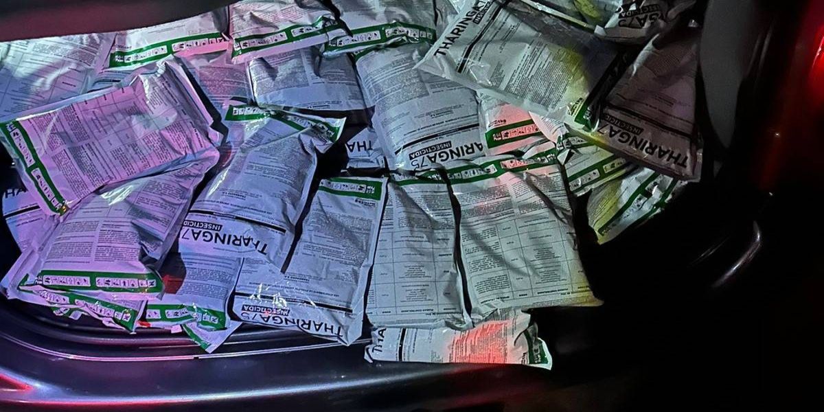 Receita Federal prende homens com 150 kg de agrotóxicos em São Miguel do Iguaçu