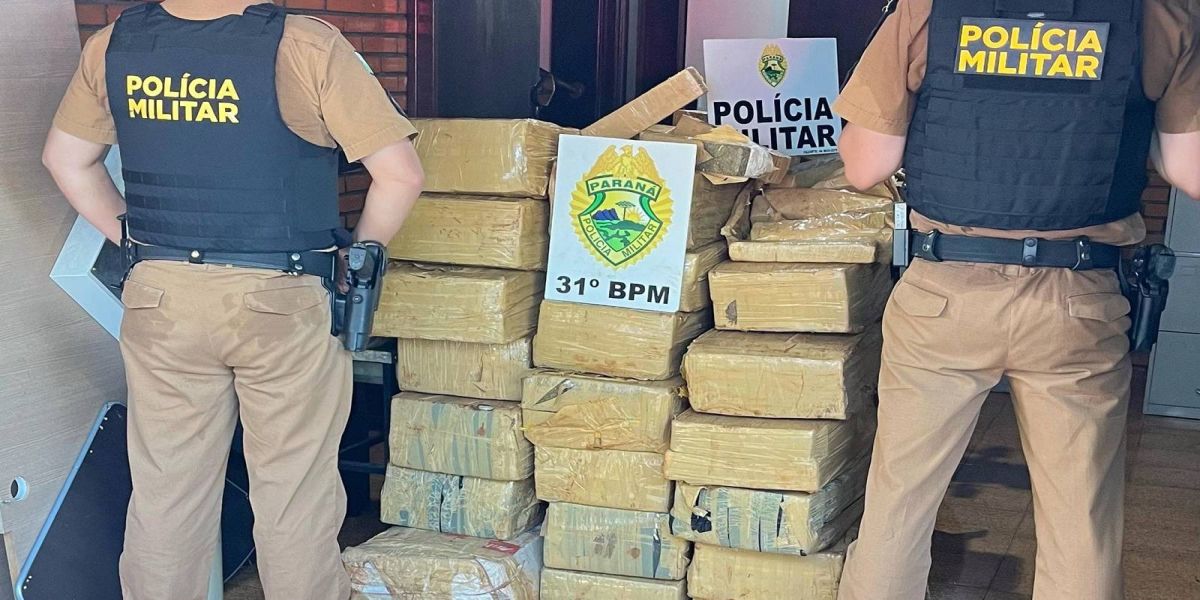 Grande quantidade de maconha é apreendida em operação policial em Palotina