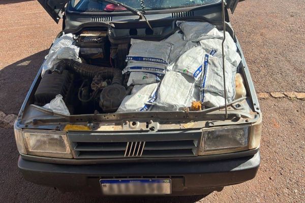 Receita Federal apreende veiculo carregado com 50 kg de agrotóxicos na BR-277, em Cascavel