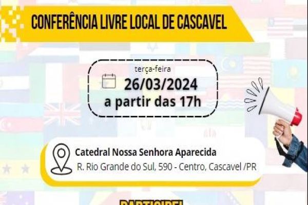 Cascavel realiza a 1ª conferência voltada a migrantes e refugiados