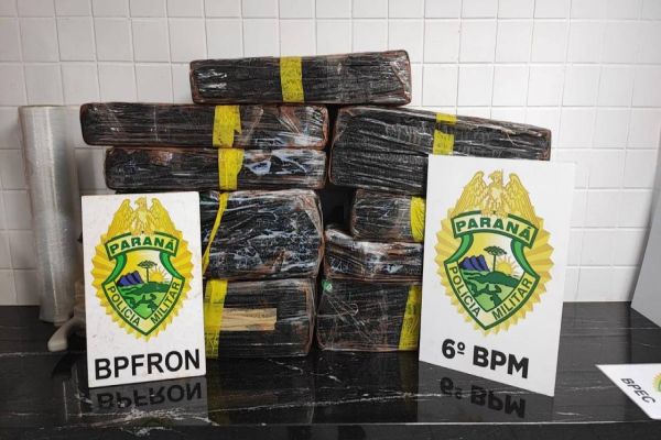 PFRON e 6º BPM efetuam prisões e apreendem 133kg de maconha em Cascavel
