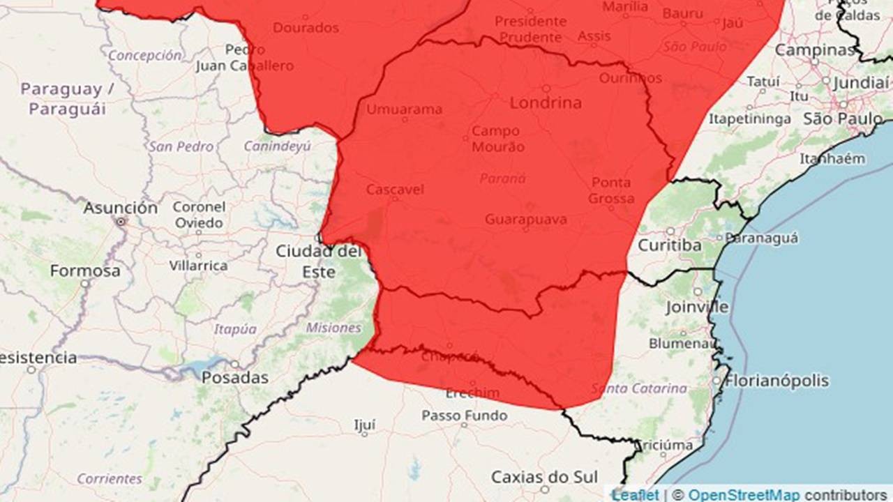 Defesa Civil emite alerta sobre onda de calor em Cascavel