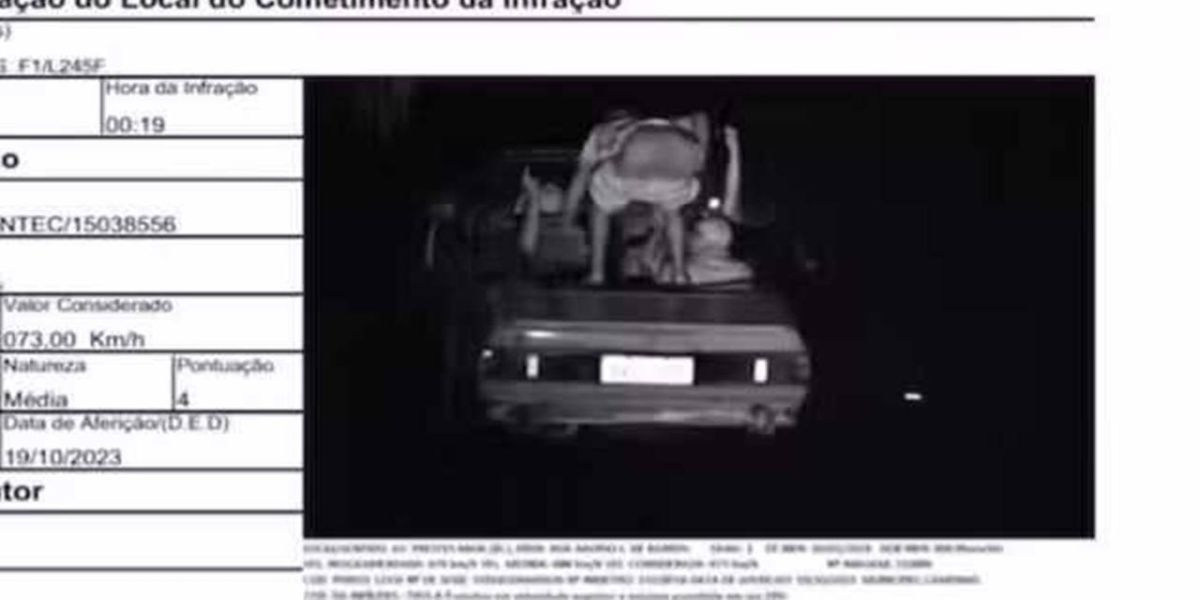 Homem mostra bumbum ao passar por radar em Campinas