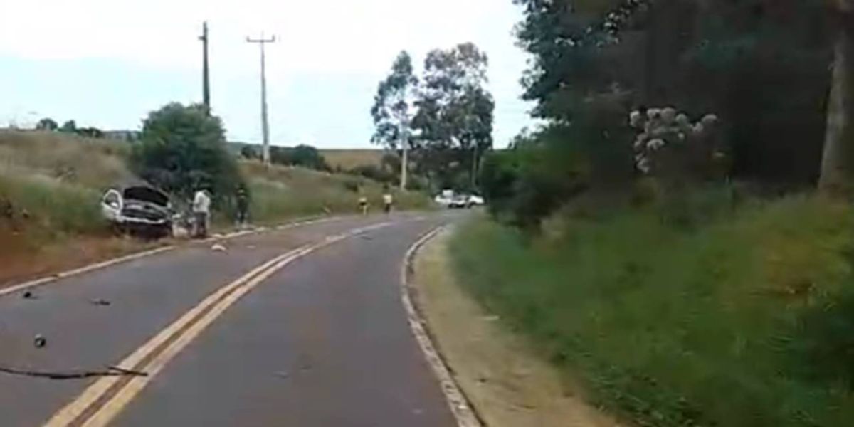 Homem morre e mulher fica gravemente ferida em acidente na PR-281 no sudoeste do Paraná