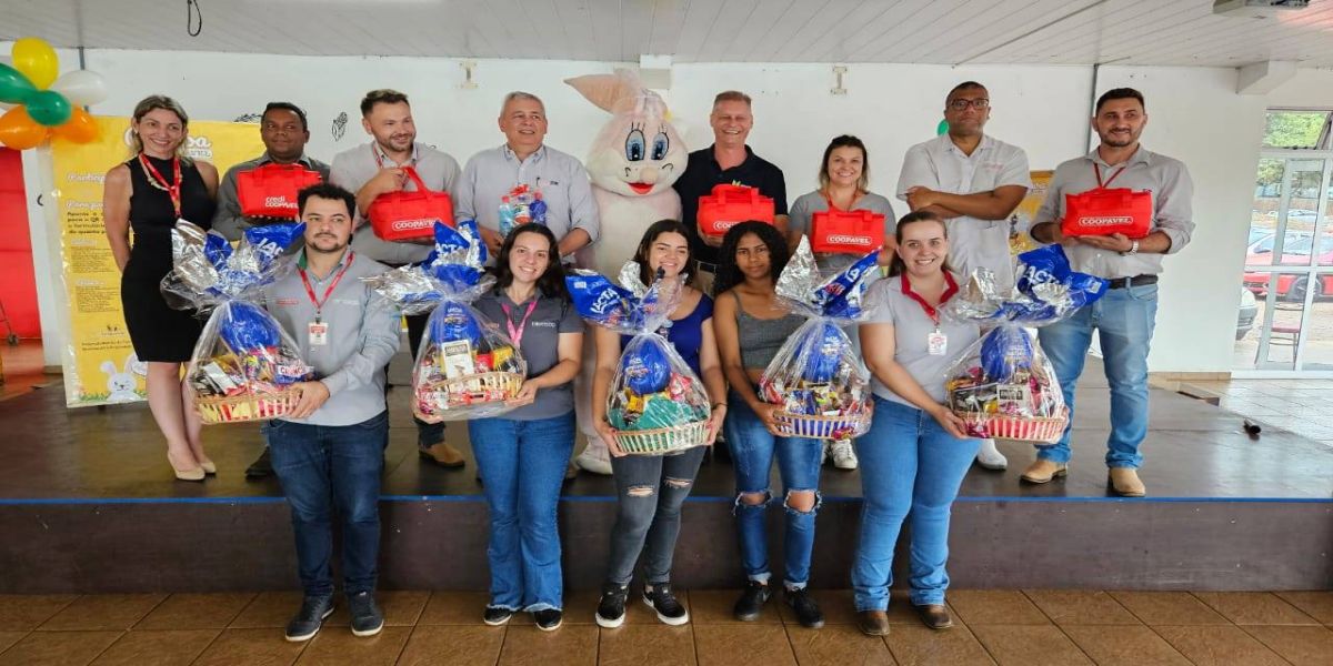 Gente e Gestão da Coopavel divulga campeões de concurso inédito de Páscoa