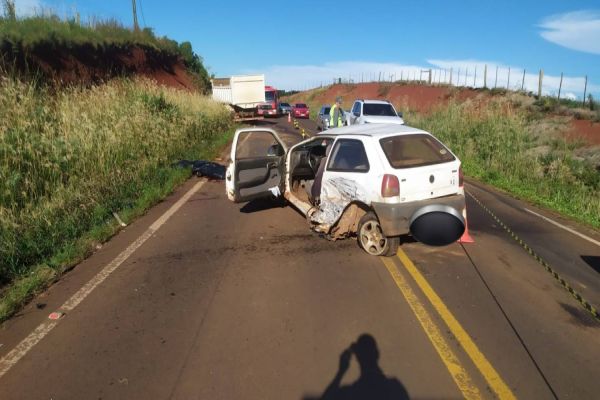 ​Motociclista morre em batida de moto e caminhão na SC 305 em Campo Erê