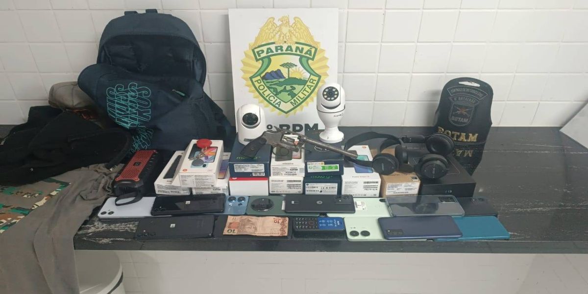 Suspeito de assalto é preso em Cascavel após perseguição policial e acidente de trânsito