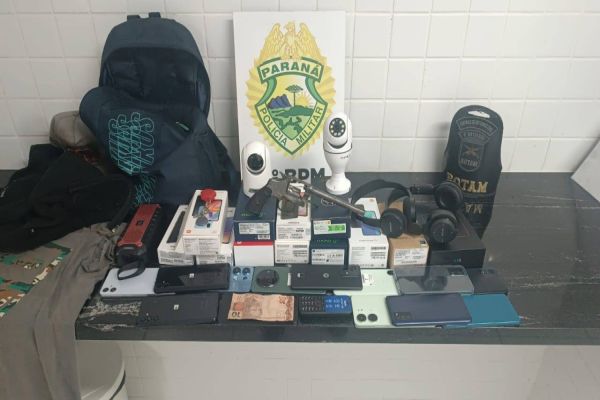 Suspeito de assalto é preso em Cascavel após perseguição policial e acidente de trânsito