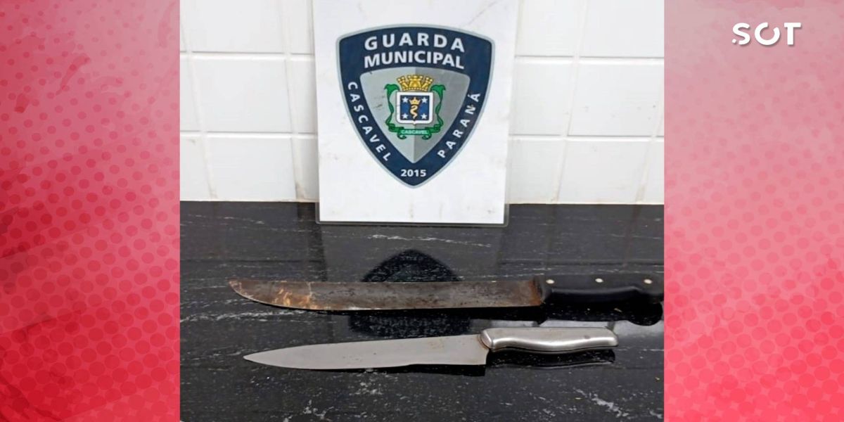 Mulher de 50 anos é detida pela GM após ferir ex-namorado com faca no Bairro Floresta