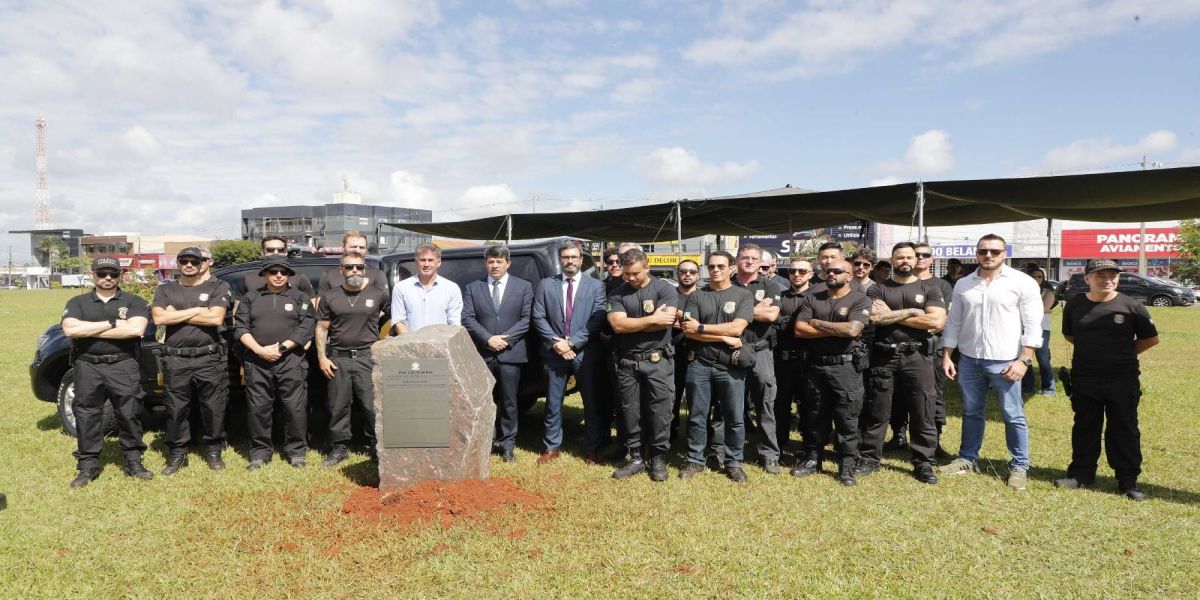Lançada a pedra fundamental para a construção da sede própria da Polícia Federal em Cascavel
