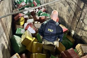 Imagem referente à notícia: Polícia Rodoviária Federal realiza a maior apreensão de maconha do ano no oeste do Paraná