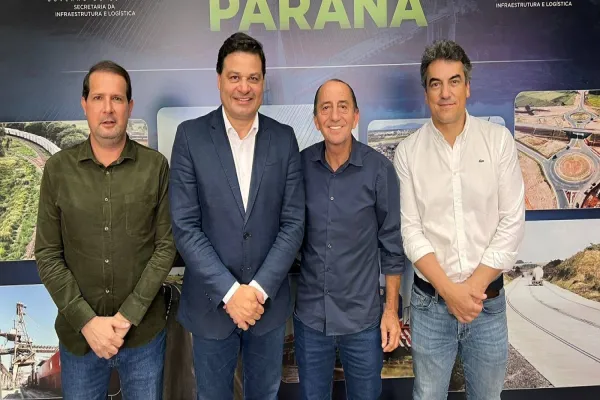Foto relacionada a notícia: Micheletto e Sandro Alex discutem pavimentação de via estratégica