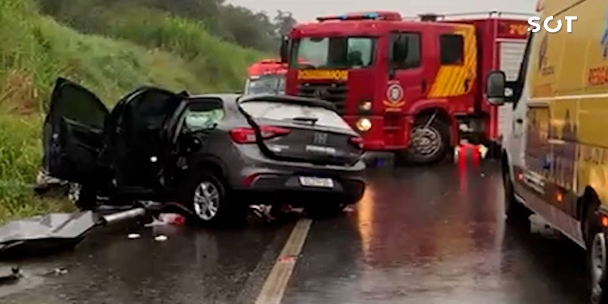 Três pessoas morrem e outras quatro ficam feridas em grave acidente na BR-277 em Palmeira