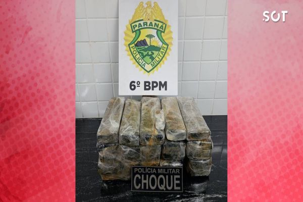Pelotão de Choque apreende 18,7 kg de maconha durante a Operação Cidade Segura na Rodovia BR-163