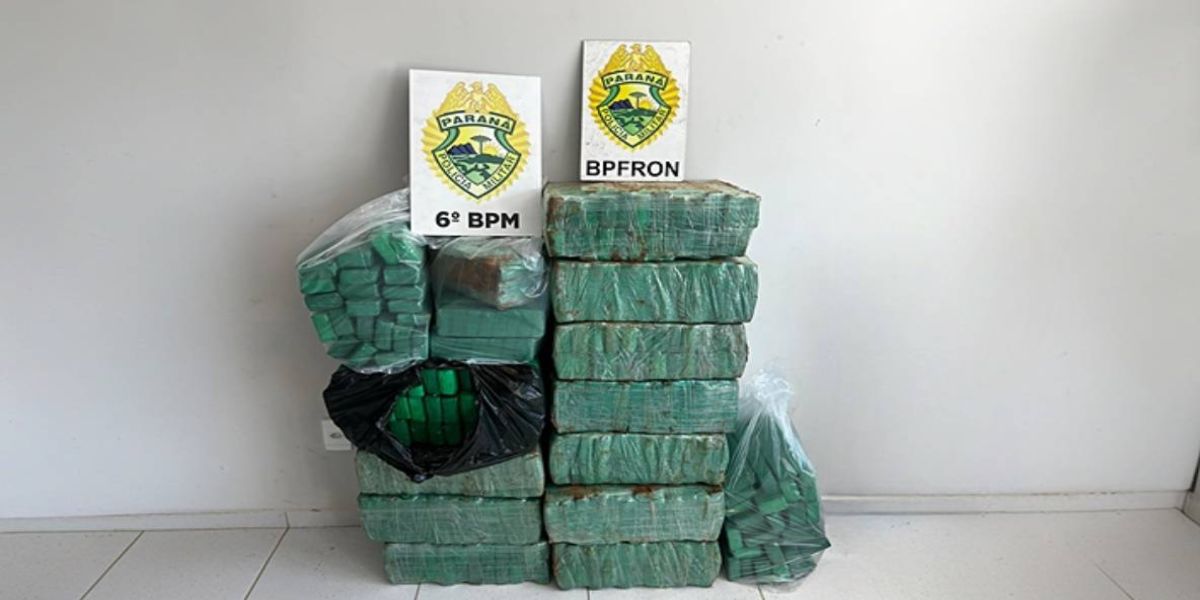 Polícia Militar intercepta grande carregamento de maconha na BR 277, em Cascavel
