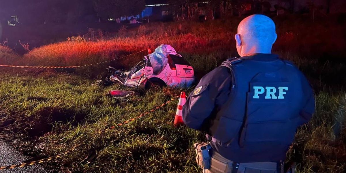 Duas pessoas morrem na hora em grave acidente na BR-277 em Cantagalo