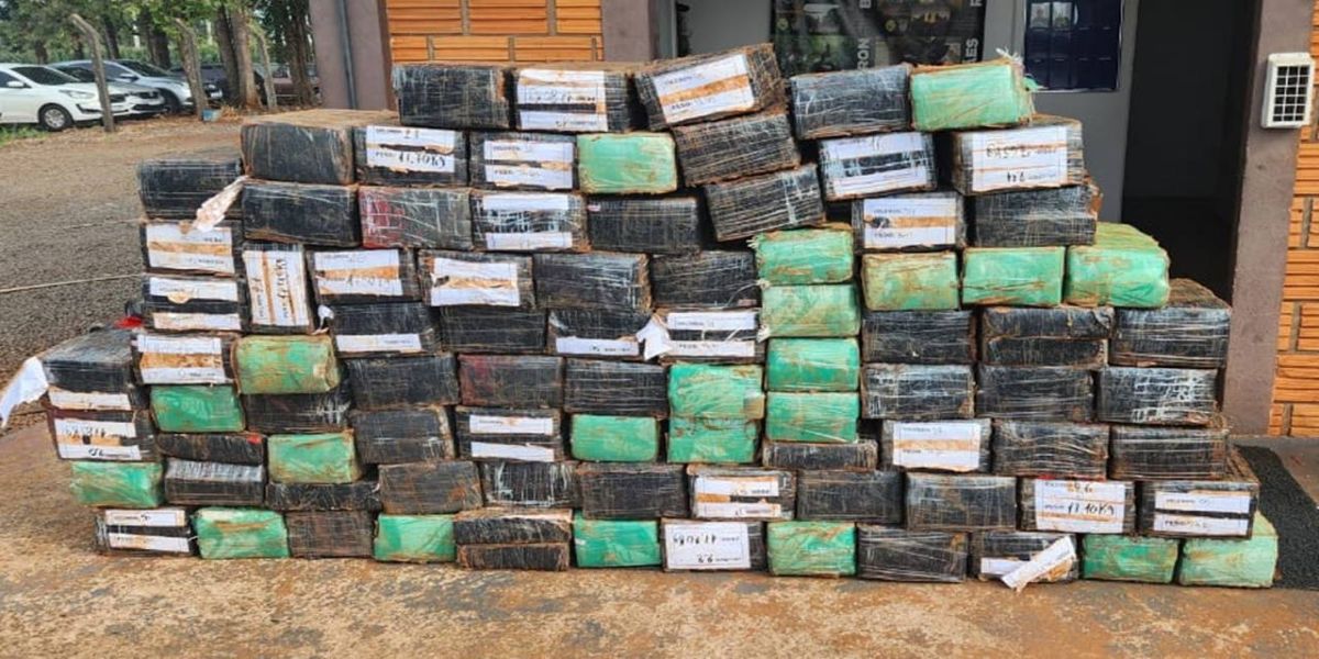 BPFRON apreende 1,5 tonelada de maconha em Santa Helena; Causando prejuízo milionário ao crime