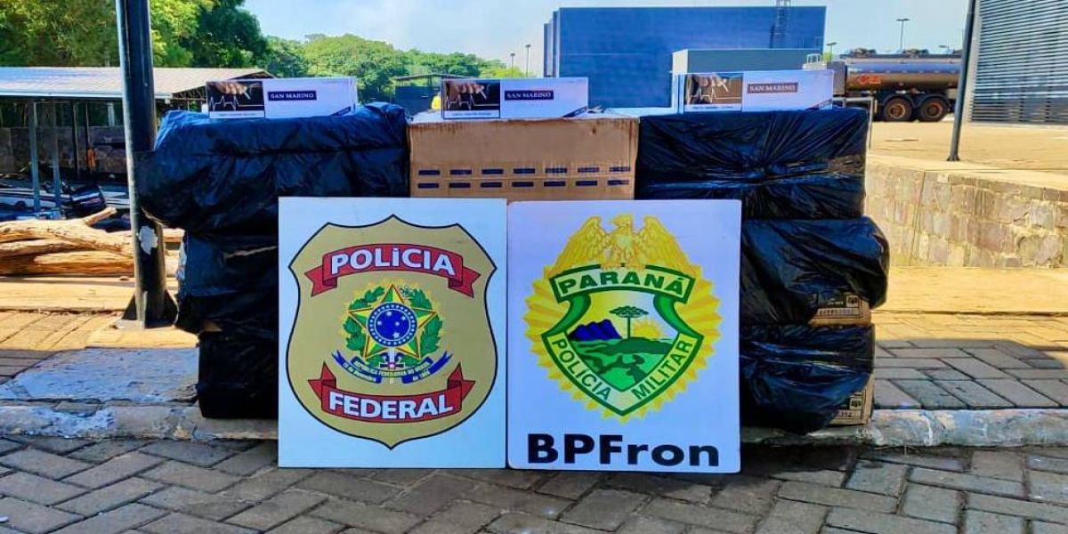 Operação Protetor: BPFron e NEPOM apreendem cigarros e eletrônicos em Terra Roxa