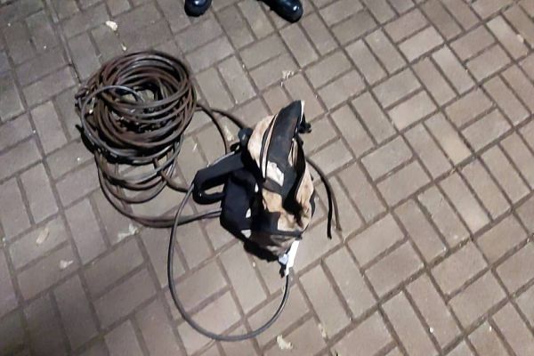 Dupla é detida pela GM após furtar fios na Região do Lago em Cascavel