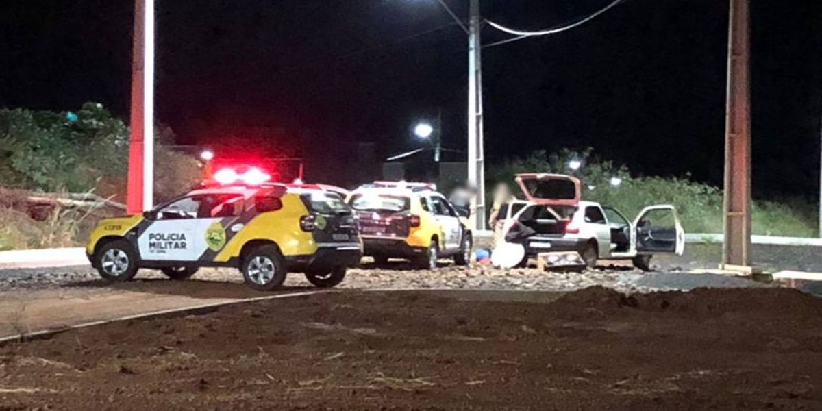 Três suspeitos são presos após fuga em alta velocidade em Laranjeiras do Sul
