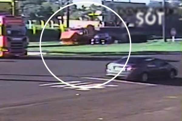 Homem de 27 anos fica ferido em acidente no Trevo da Portal na BR-277 em Cascavel