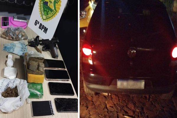Polícia Militar apreende drogas, armas e veículo roubado em Três Barras do Paraná