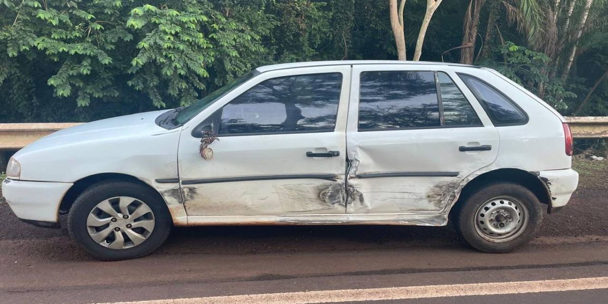 Colisão na PR-317 deixa um ferido em Santa Helena