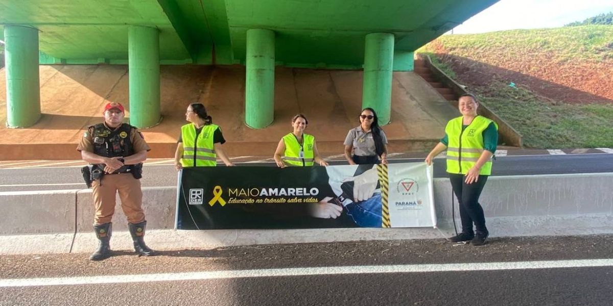 DER e BPRV se unem em blitz educativa na PR-467 em Cascavel