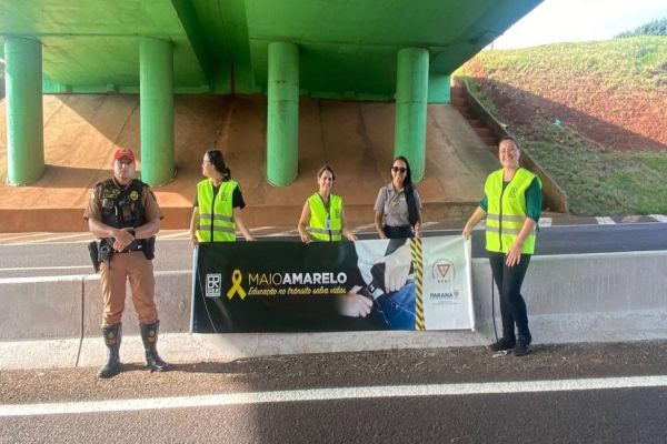 DER e BPRV se unem em blitz educativa na PR-467 em Cascavel
