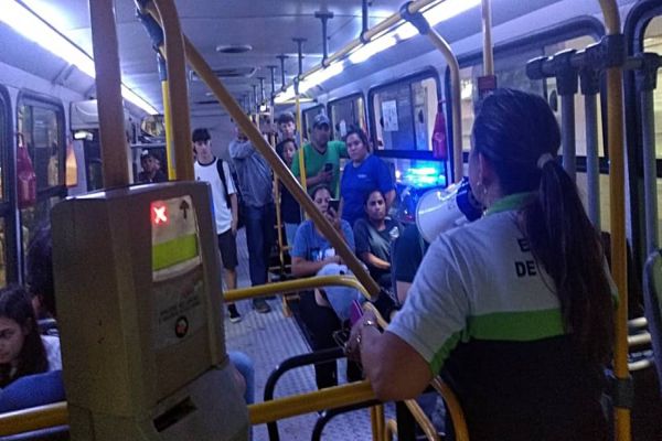 Transitar e forças de segurança se unem para ação no transporte coletivo
