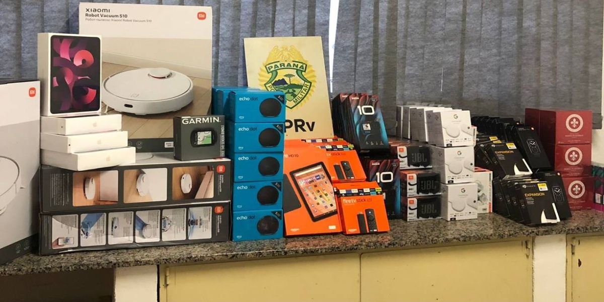 PRE apreende mais 170 Itens eletrônicos e perfumes ilegais em Operação de Fiscalização na PR-180