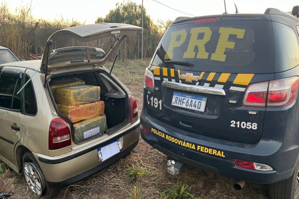PRF apreende mais de 500 quilos de maconha na BR-487 em Icaraíma
