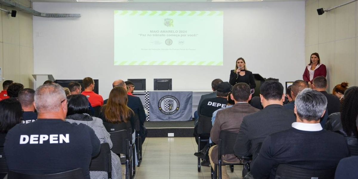 Polícia Penal promove palestra a servidores sobre conduta veicular e segurança no trânsito