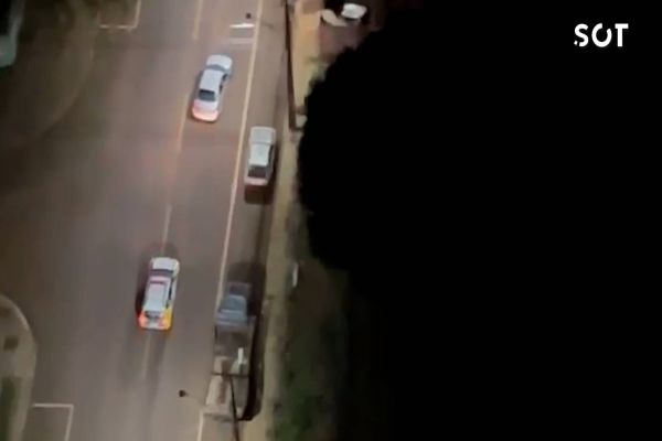 Falcão 13 da PMPR garante segurança em cerco policial a condutor embriagado no Bairro Tropical