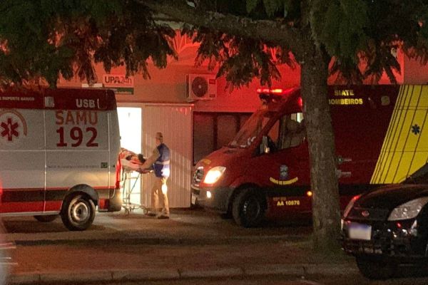 Ciclista de 29 anos ferido em acidente na Rua Pontes Miranda no Bairro Brasília em Cascavel