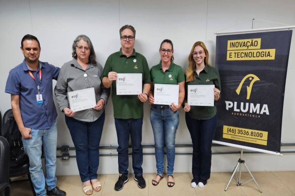 Empresa sustentável: Pluma Agroavícola recebe Selo ESG do Sistema Fiep