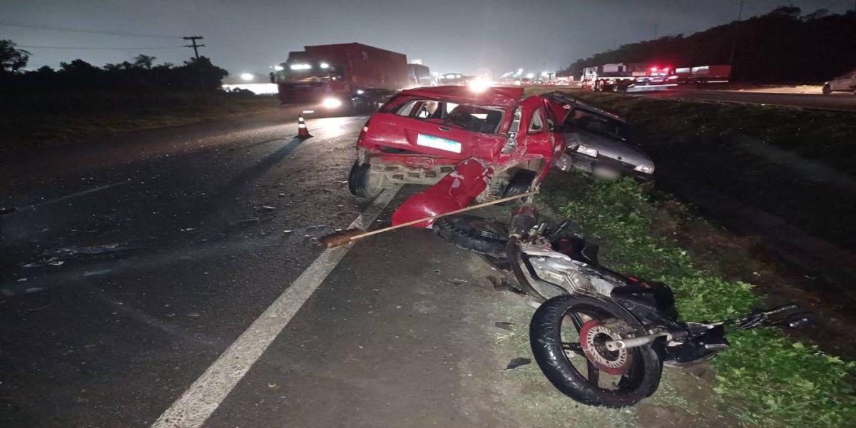 Cinco pessoas ficam feridas em dois acidentes distintos na BR-277 em Paranaguá