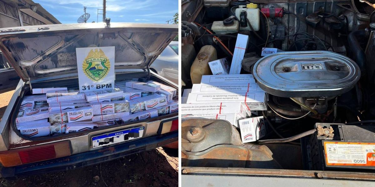 Motor fumando? Cigarros contrabandeados do Paraguai apreendidos em Terra Roxa pela Polícia Militar