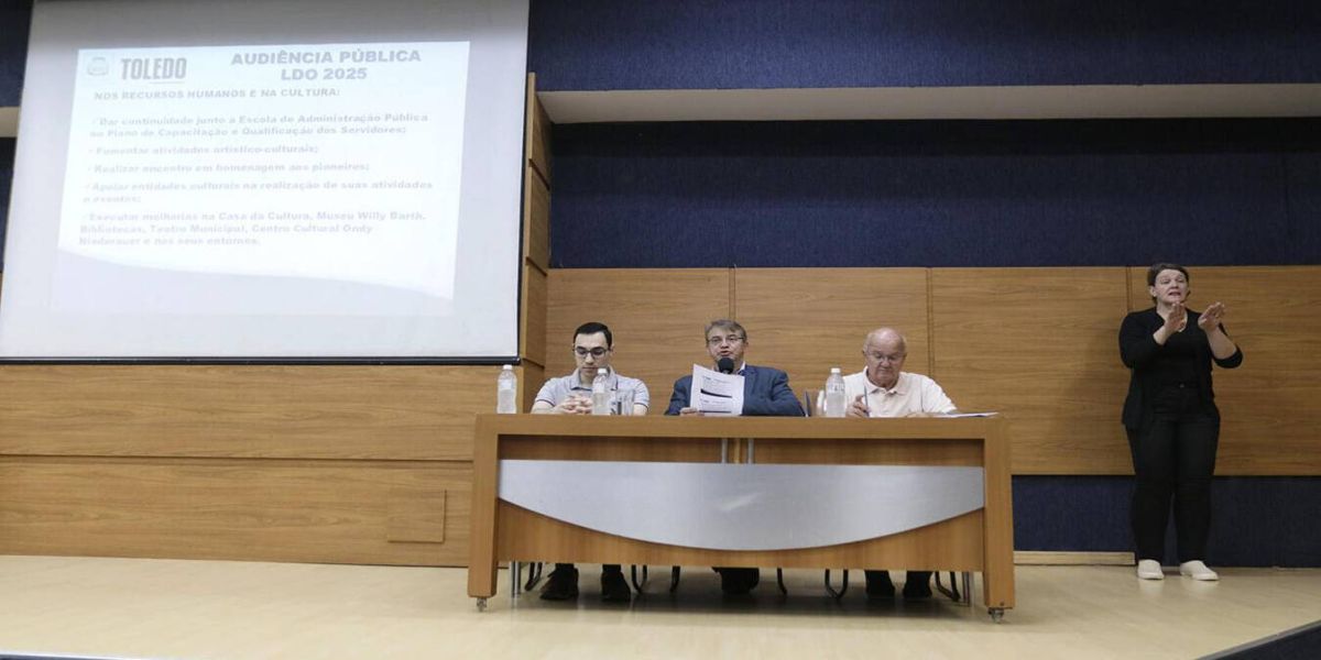 Toledo apresenta à população Lei de Diretrizes Orçamentárias de 2025