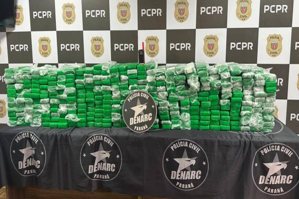 Imagem referente a notícia: Denarc Cascavel e Curitiba apreende mais de 200 kg de maconha durante operação em São Luiz do Purunã