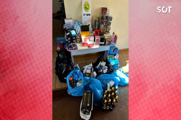 Tentativa de Fuga termina em apreensão de mercadorias descaminhadas em Corbélia