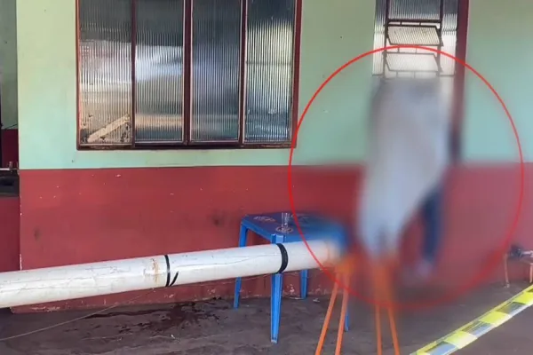 Foto relacionada a notícia: Jovem é encontrado morto preso em janela de bar em Pranchita: As circunstâncias são investigadas