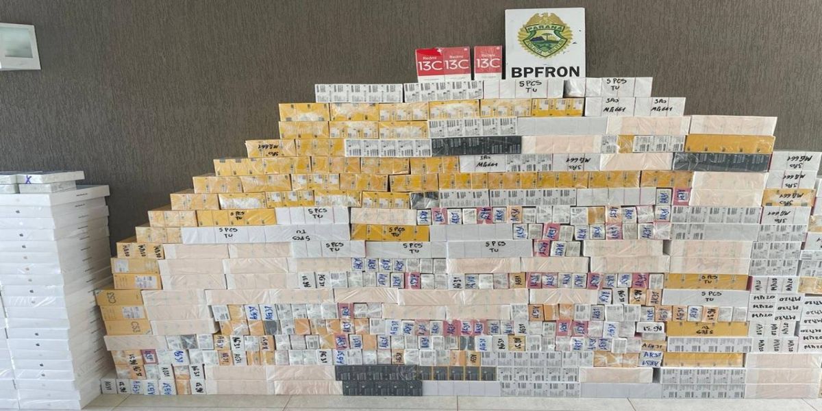 Operação Protetor: Homem é preso com carga de eletrônicos contrabandeados avaliada em R$ 1,6 milhão