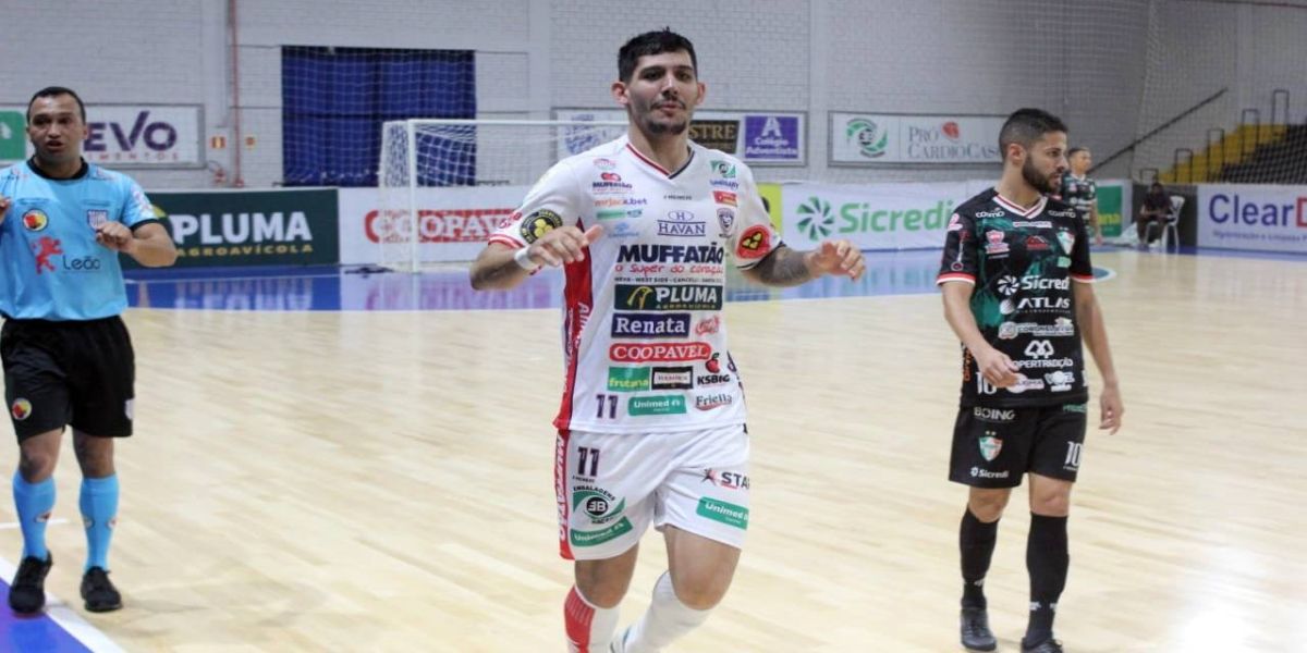 Cascavel Futsal goleia Coronel Futsal por 9 a 0 pelo Campeonato Paranaense