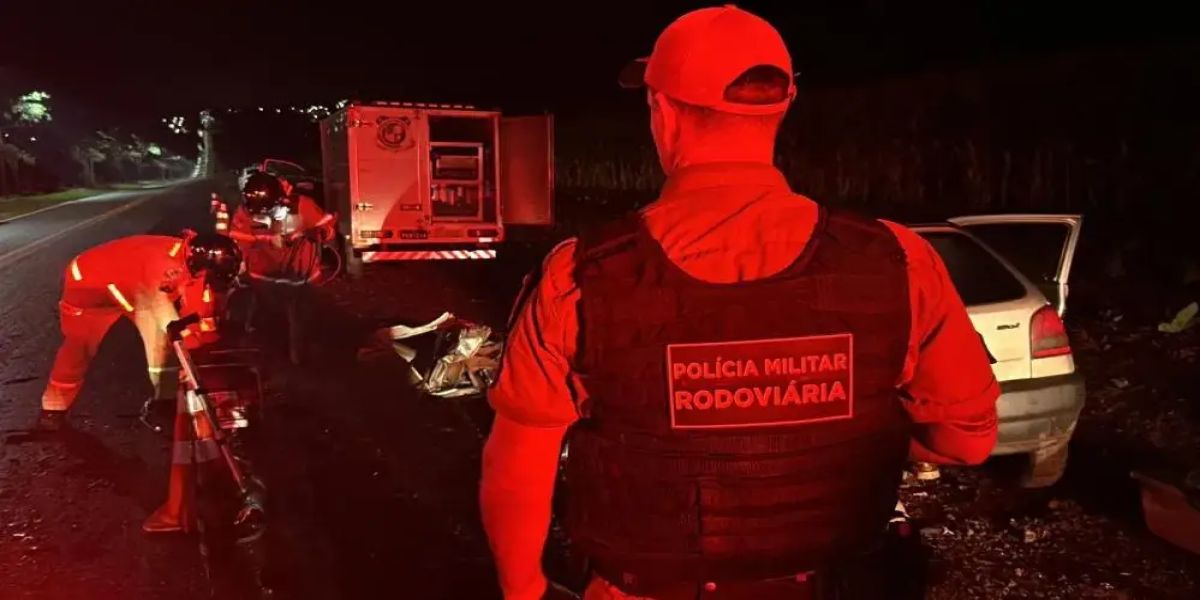 Idoso morre em acidente frontal na rodovia na PR-495, entre Serra do Iguaçu