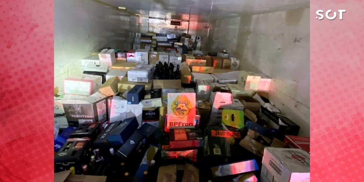 Depósito clandestino: BPFRON apreende mais de R$ 2 milhões em bebidas estrangeiras em Cascavel