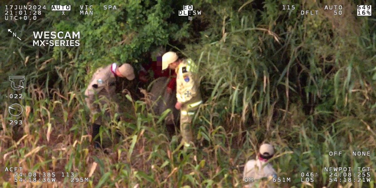 Helicóptero Falcão 13 da PM encontra mulher desaparecida no oeste do Paraná